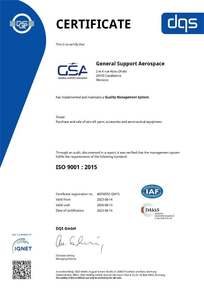 GSA ISO 9001 V2015